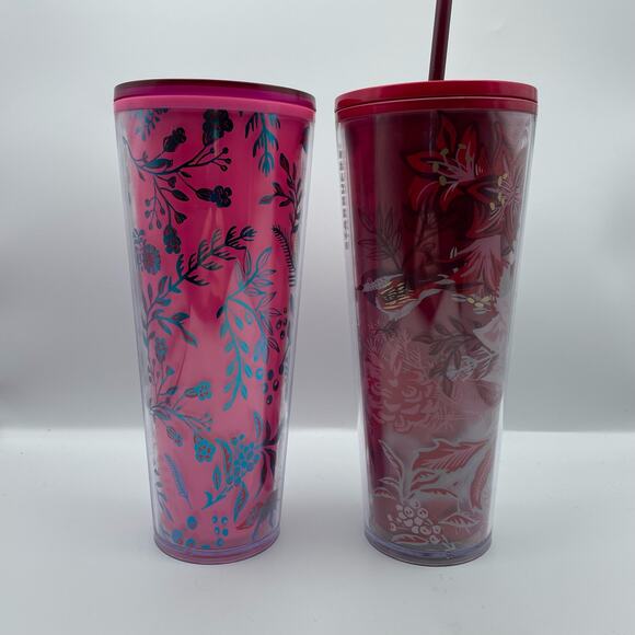 Starbucks 2022 Holiday Venti 24.6 oz Tumblers New Never Used - Picture 5 of 7